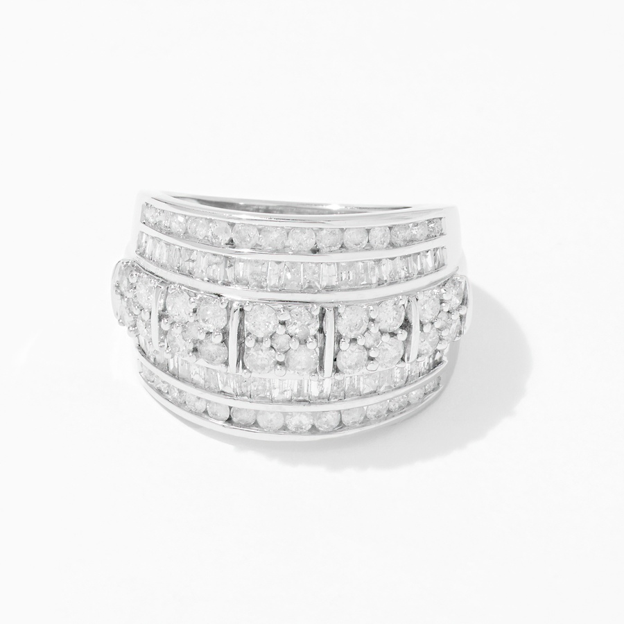 Image 236262.jpg, Product 236-262 / Price $799.33, 10K White Gold 2.00 ctw Diamond Wide Ring from Diamond Show on TSC.ca's Jewellery department