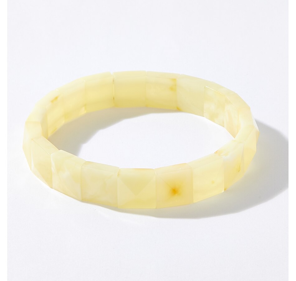 Image 236312_BUT.jpg, Product 236-312 / Price $129.99, Amber Extraordinaire Artisan Collection Sterling Silver Baltic Amber Stretch Bracelet from Amber Extraordinaire on TSC.ca's Jewellery department