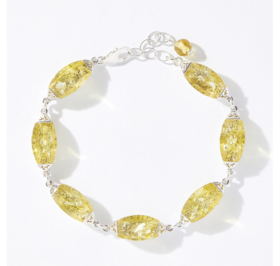 Image 236337_CIT.jpg, Product 236-337 / Price $199.99, Amber Extraordinaire Sterling Silver Baltic Amber Bracelet from Amber Extraordinaire on TSC.ca's Jewellery department