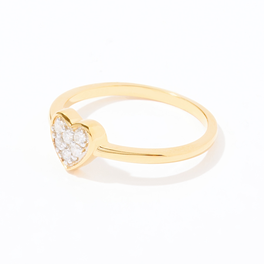 Image 236361_ALTMORE1.jpg, Product 236-361 / Price $79.33, Colours of Diamonds Sterling Silver 0.12ctw Diamond Heart Shape Ring from Colours of Diamonds on TSC.ca's Jewellery department