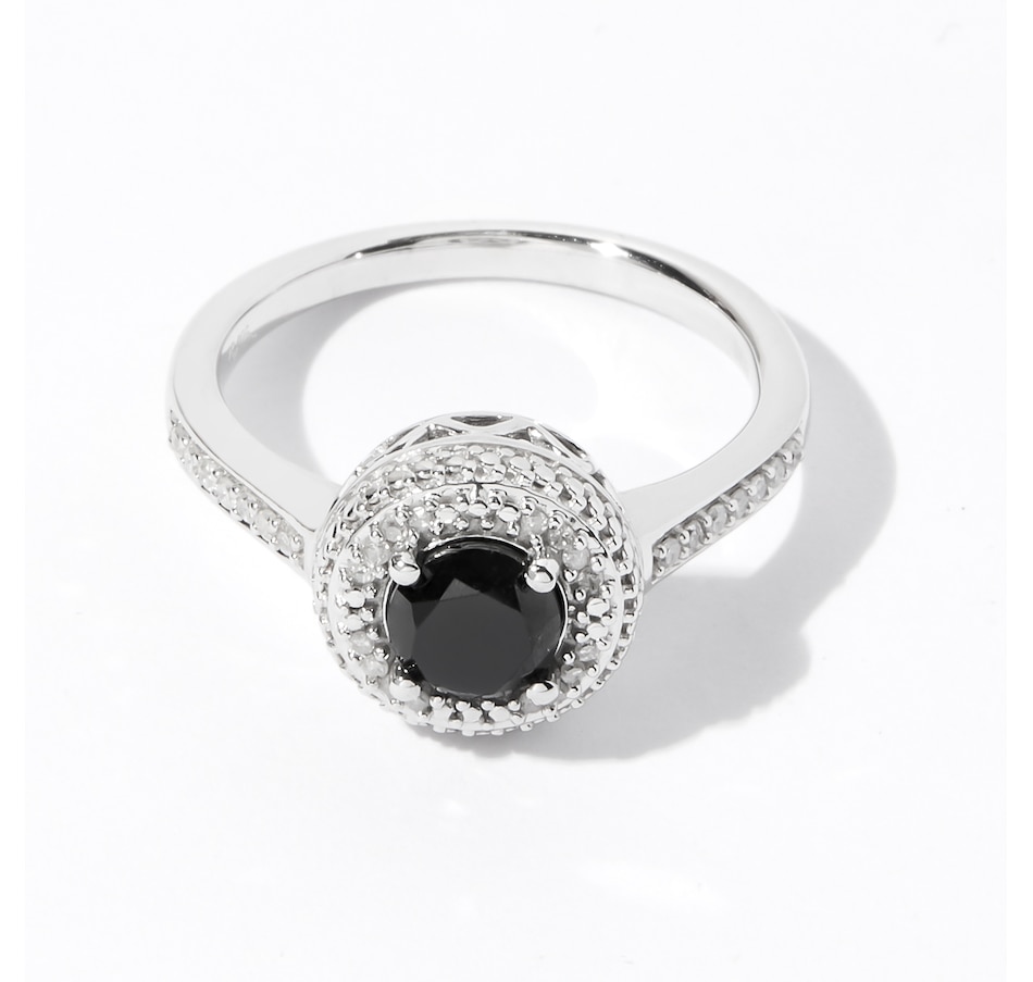 Jewellery - Rings - Colours of Diamonds Sterling Silver 1.00ctw Black ...