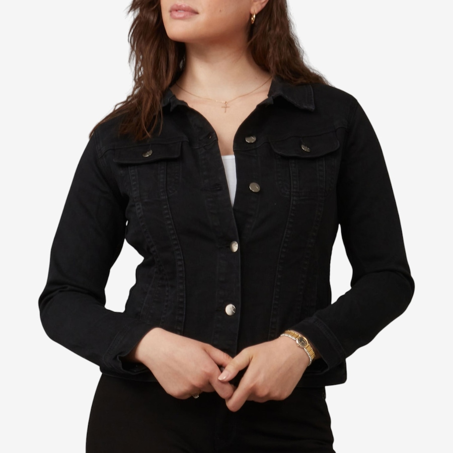 Image 236453_BLK.jpg, Product 236-453 / Price $120.00, Lola Denim Gabriella Jean Jacket from Lola Denim on TSC.ca's Fashion department