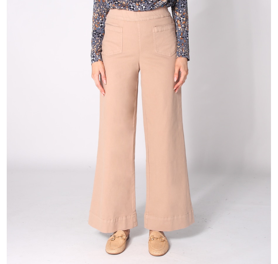 Image 236465_MNK.jpg, Product 236-465 / Price $35.33, Nina Leonard Wide Leg Elastic Pull-On Denim from Nina Leonard on TSC.ca's Clothing & Shoes department
