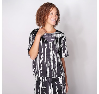 Jhoan Sebastian Grey Satin Tee