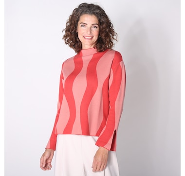 Jhoan Sebastian Grey Abstract Jacquard Sweater