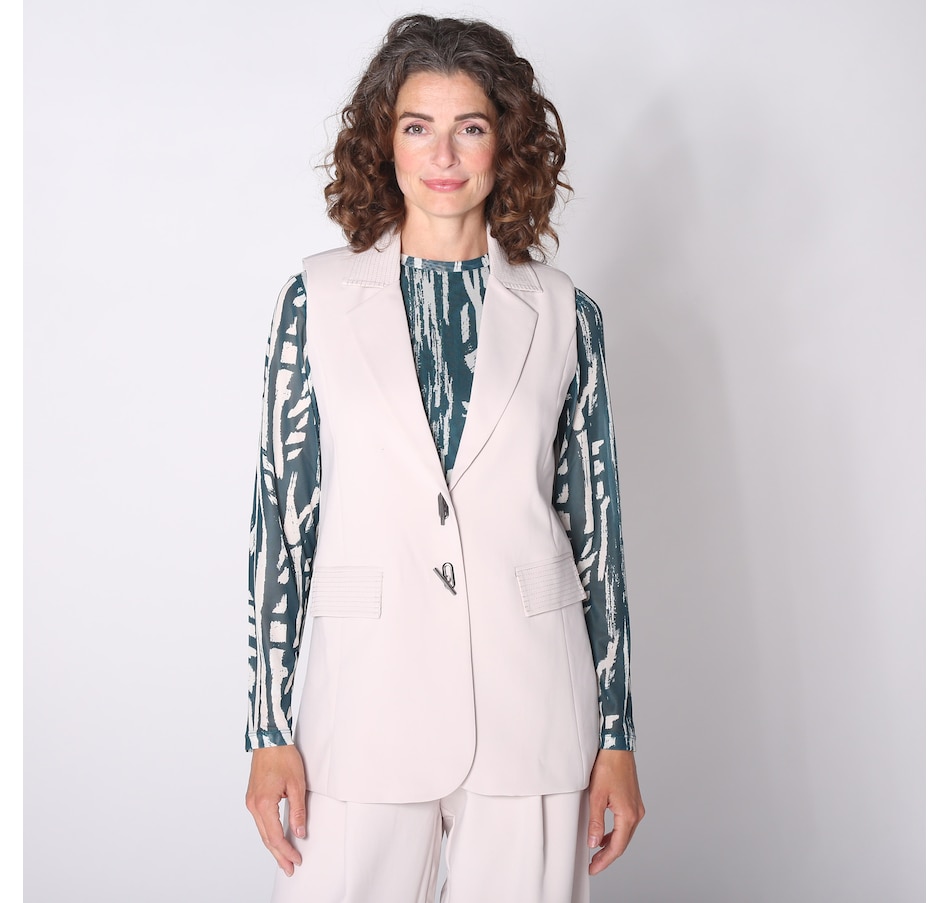 Image 236477_WGY.jpg, Product 236-477 / Price $54.33, Jhoan Sebastian Grey Vest with Trapunto Stitch Detail from Jhoan Sebastian Grey on TSC.ca's Fashion department