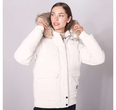 Point Zero Removable Hood and Fur Bomber