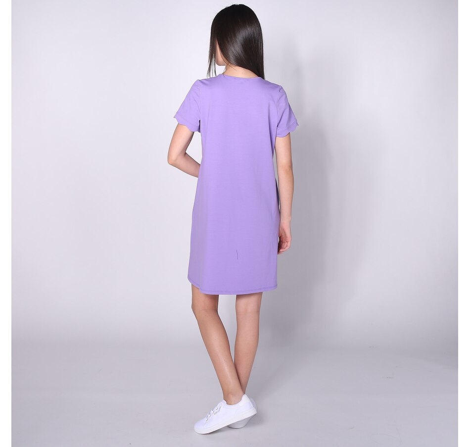 Image 236505_ALTMORE1.jpg, Product 236-505 / Price $19.33, Bellina Scalloped Trim Detail A-Line Dress from Bellina on TSC.ca's Fashion department