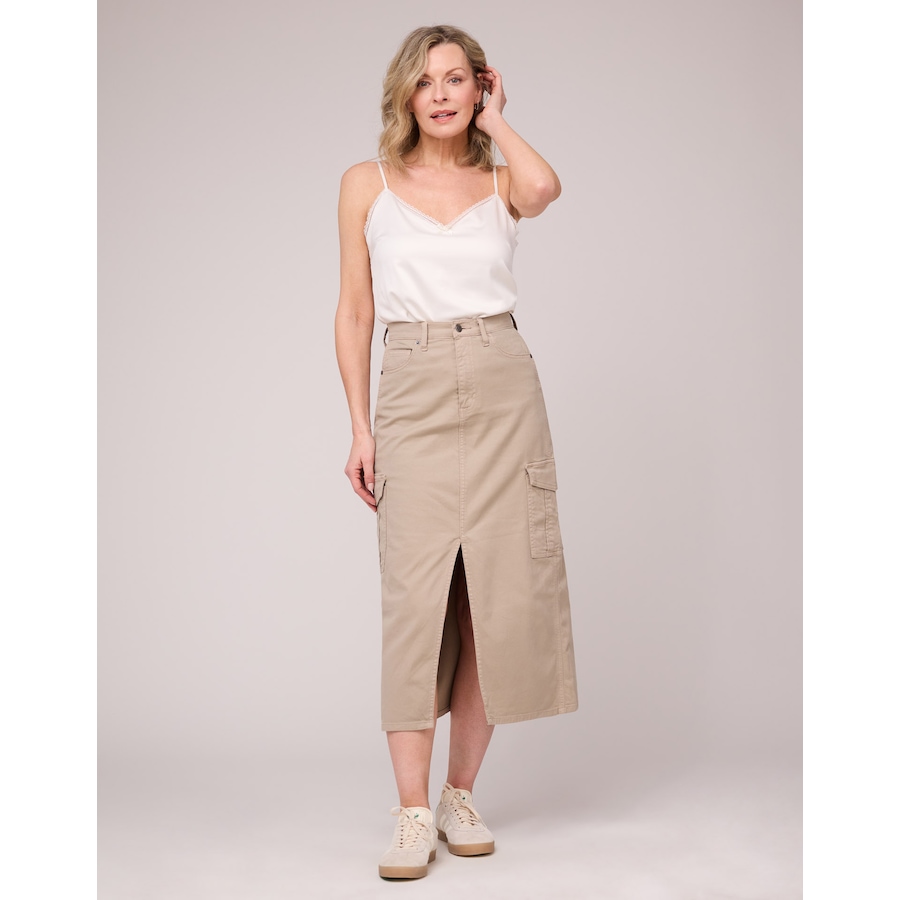 Image 236509_SAN.jpg, Product 236-509 / Price $24.33, Bellina Cargo Midi Skirt from Bellina on TSC.ca's Fashion department