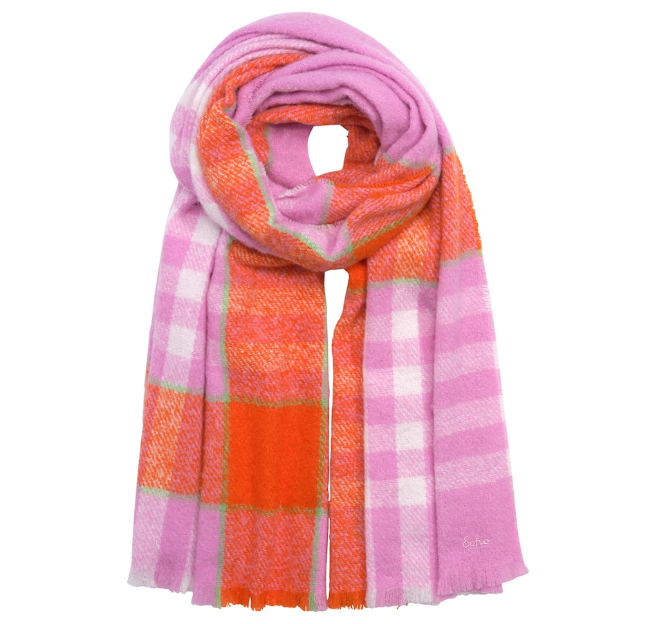 Image 236577_CAPNK.jpg, Product 236-577 / Price $29.33, Echo Buzzy Plaid Scarf from Echo on TSC.ca's Fashion department