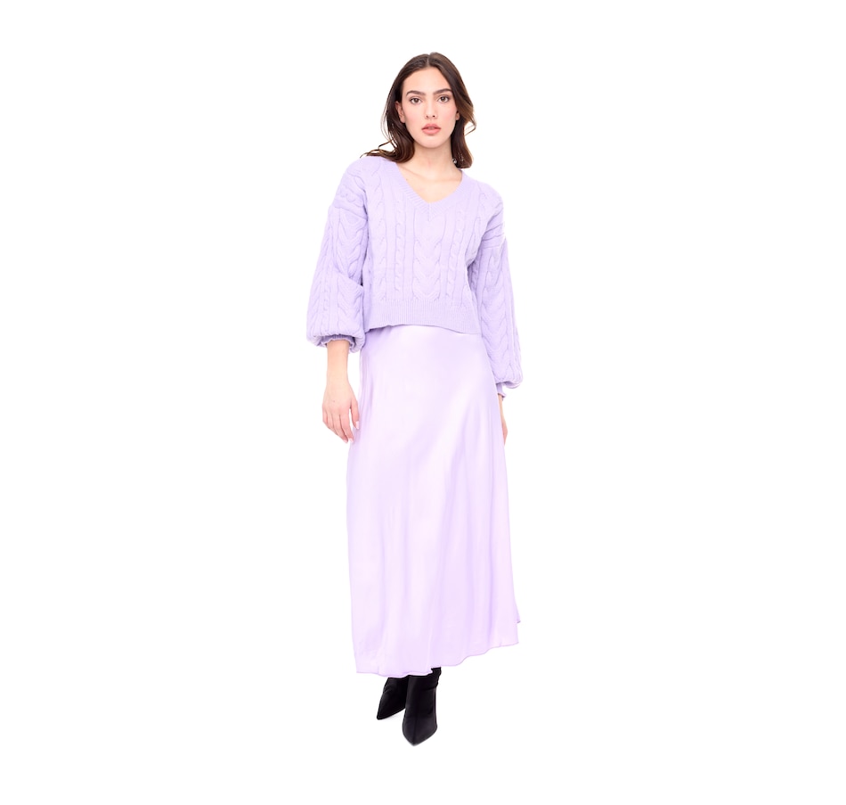 Image 236593_ALTMORE1.jpg, Product 236-593 / Price $37.33, Astrid V-Neck Chunky Cable Knit Sweater from Astrid on TSC.ca's Fashion department