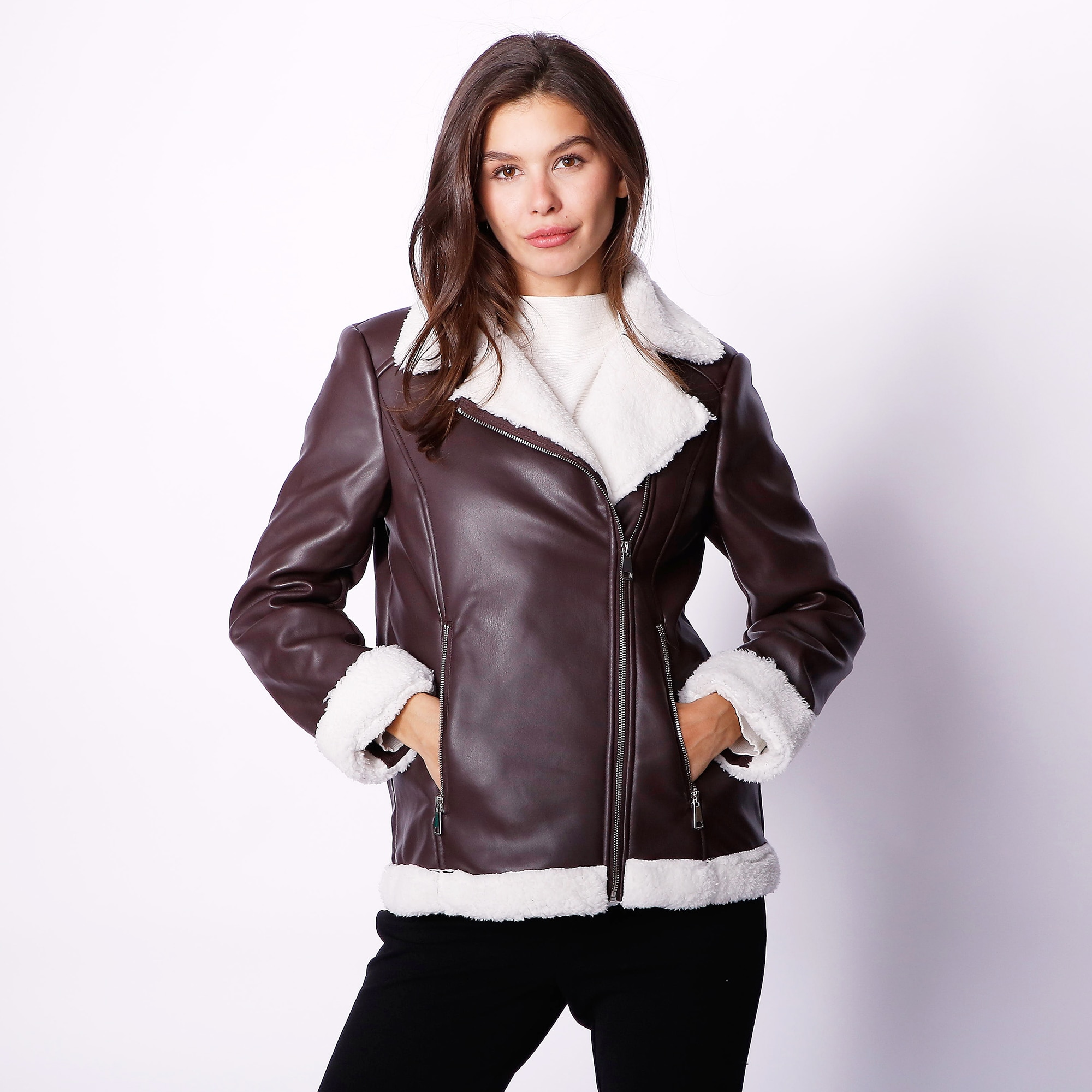 Clothing & Shoes - Jackets & Coats - Leather & Moto - Nina Leonard 