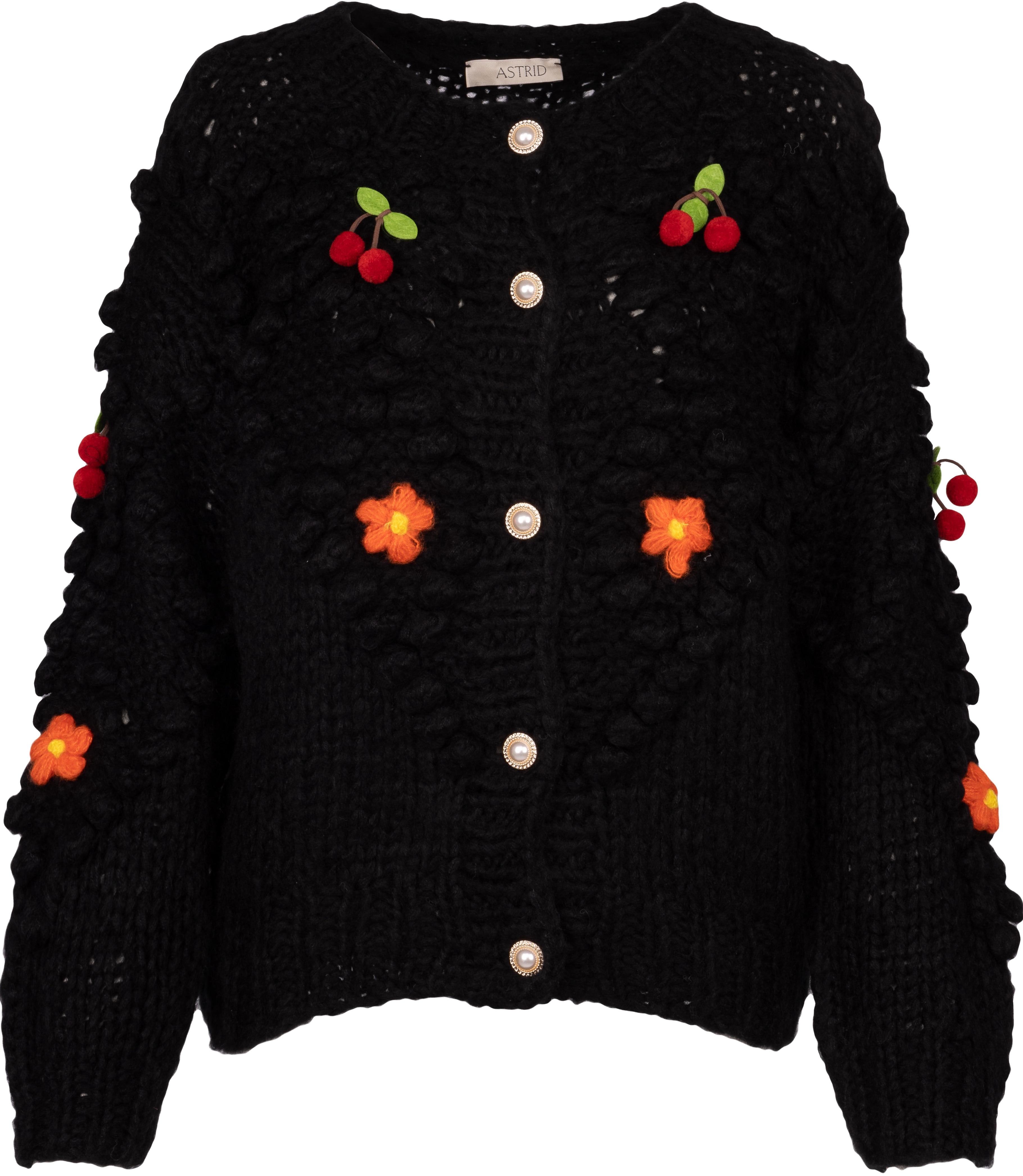 Black pom pom clearance cardigan