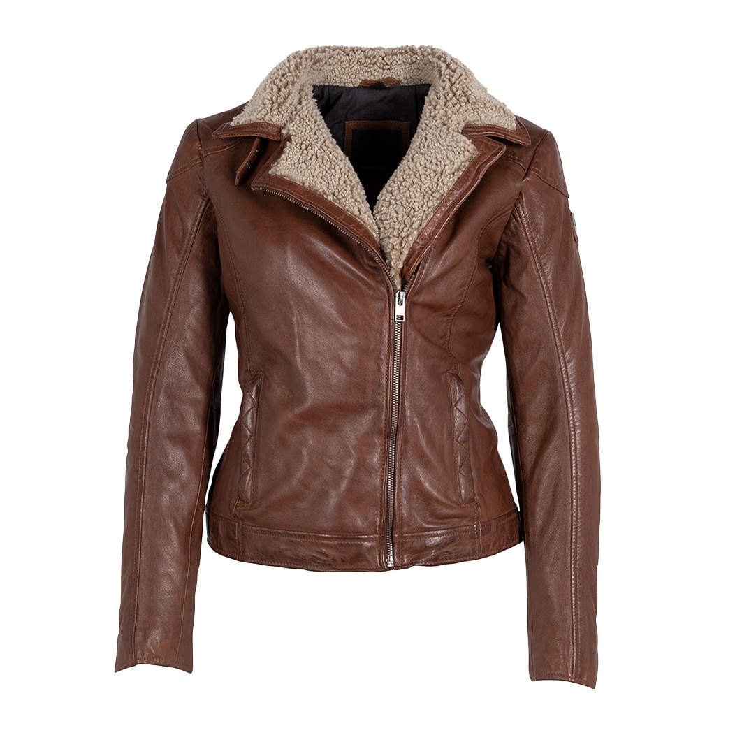 ジャケット・アウター GUAGLIANONE leather leopard zip jacket 98311-4.webp