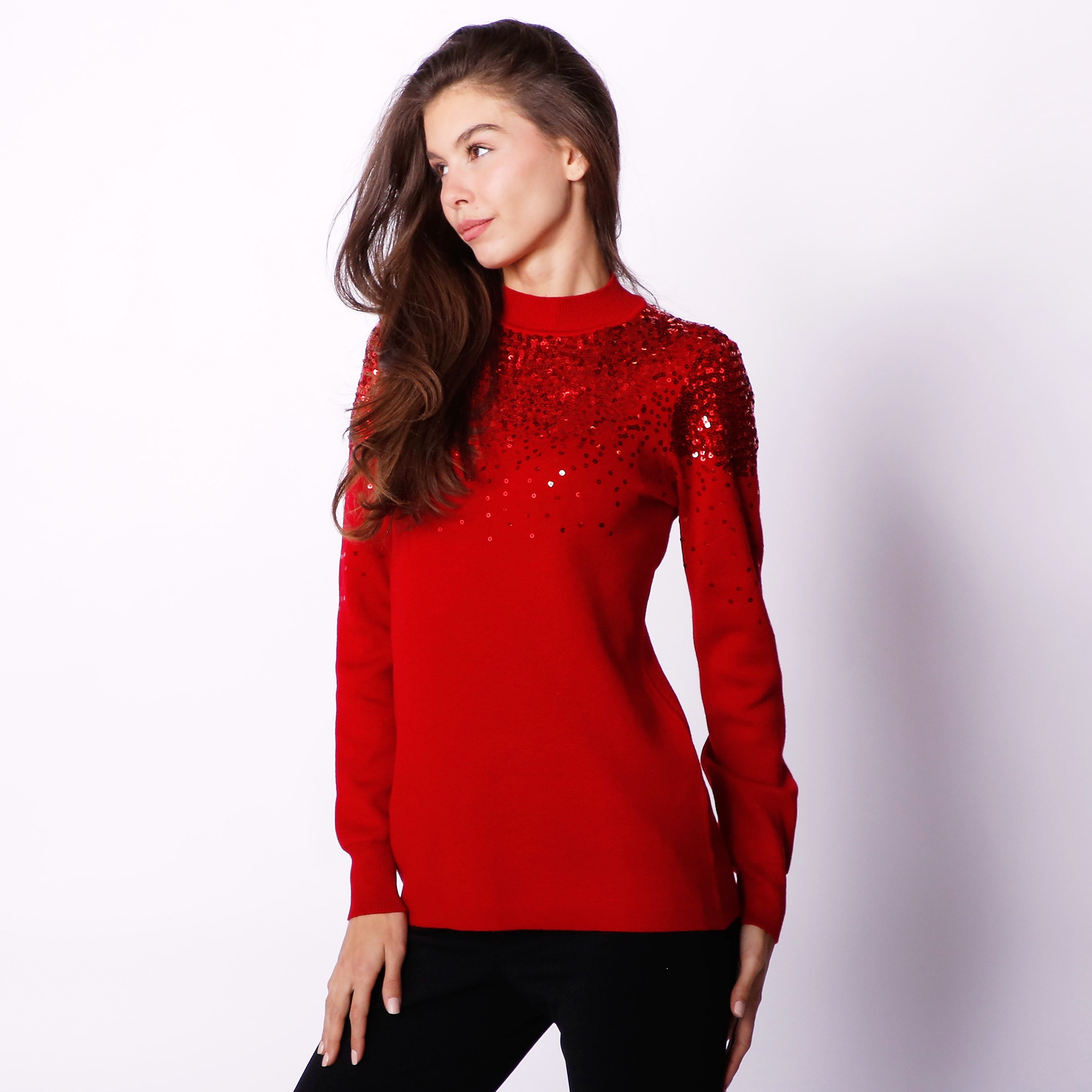 Sequin sweater on sale