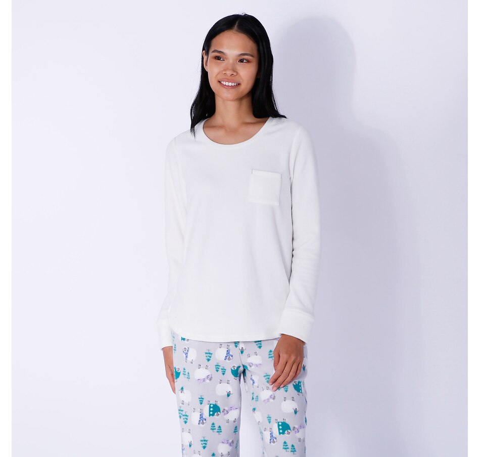 Cuddl Duds Fleecewear With Stretch PJ Set