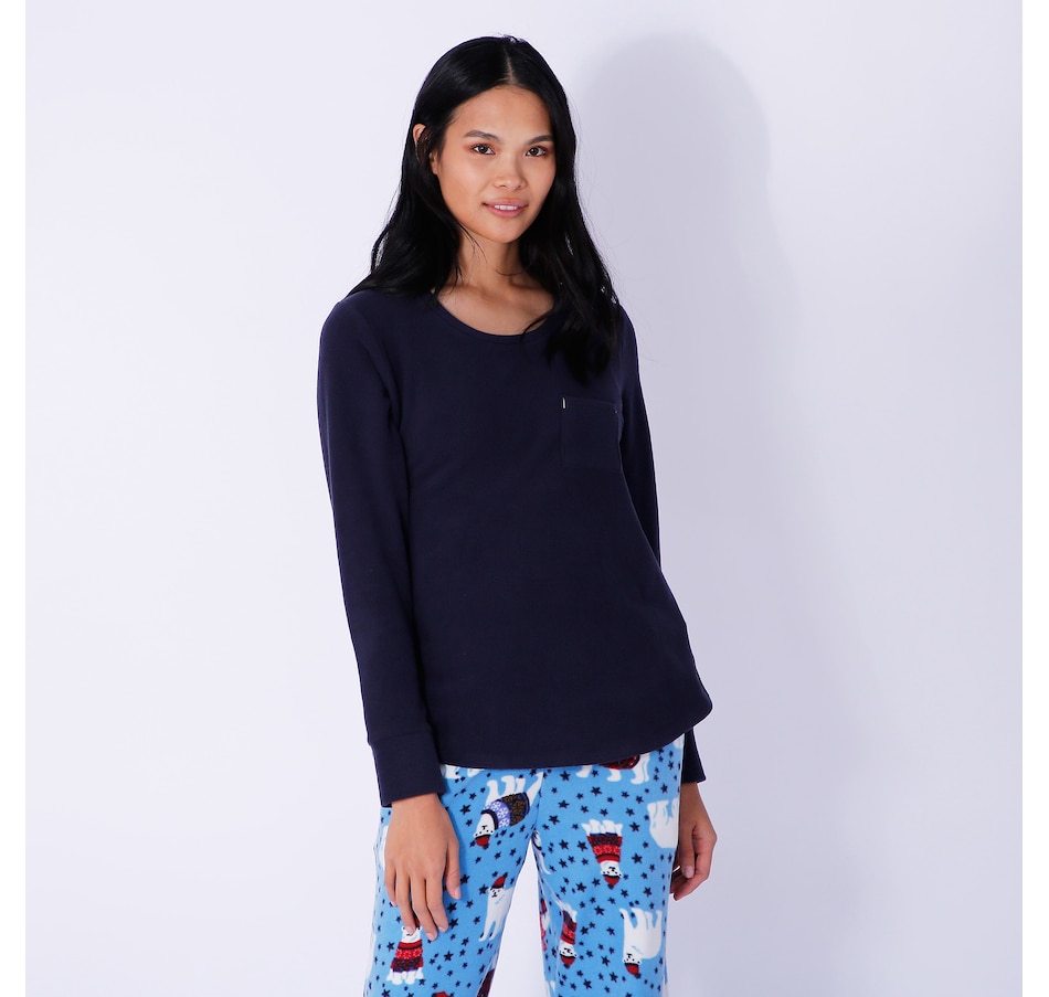 Clothing & Shoes - Pajamas & Loungewear - Pajama Sets & Nightgowns - Cuddl  Duds Fleecewear with Stretch PJ Set - Online Shopping for Canadians