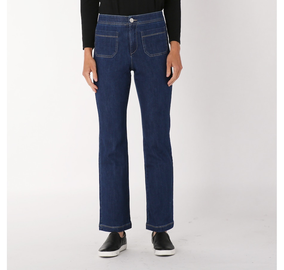 Nash Mid Rise Flare Jeans - Black - Boutique 23