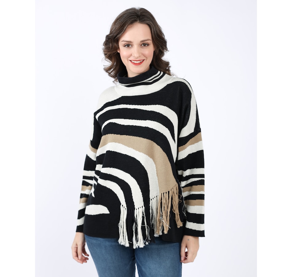 Image 236743_ALTMORE1.jpg, Product 236-743 / Price $59.33, Shannon Passero Fringe Trim Cowl Neck Sweater Landscape Pullover from Shannon Passero on TSC.ca's Fashion department