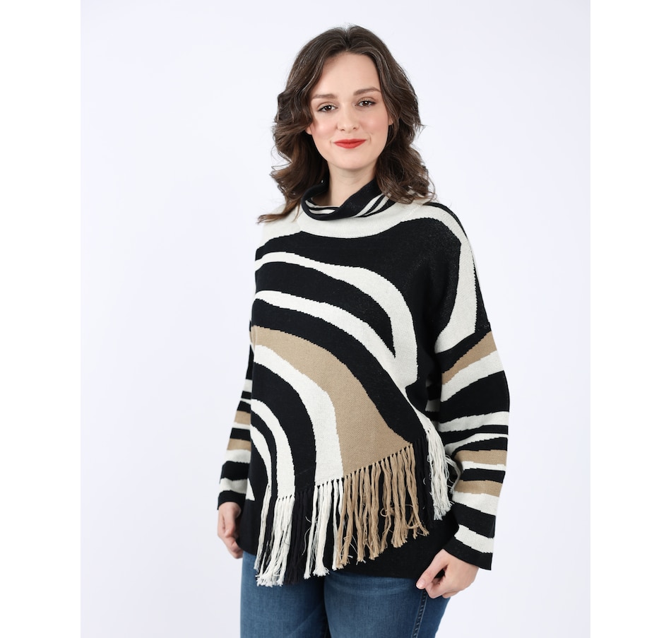 Image 236743_ALTMORE2.jpg, Product 236-743 / Price $59.33, Shannon Passero Fringe Trim Cowl Neck Sweater Landscape Pullover from Shannon Passero on TSC.ca's Fashion department