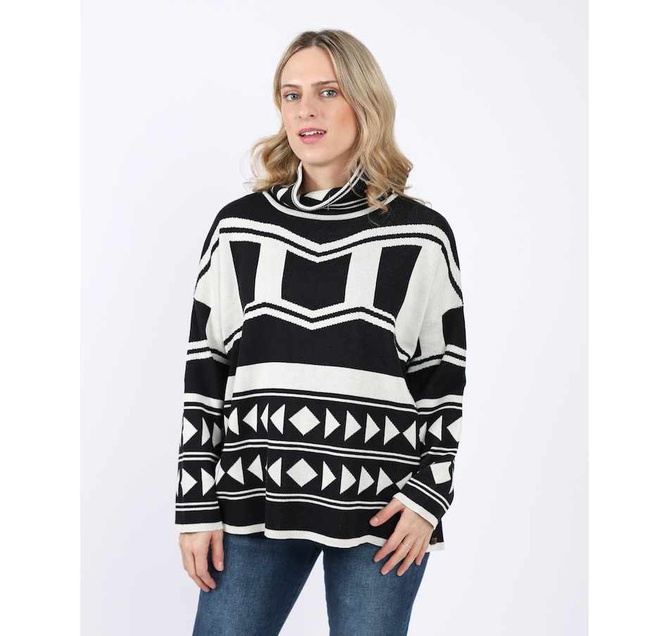 Image 236749_ALTMORE3.jpg, Product 236-749 / Price $79.33, Shannon Passero Cowl Neck Abstract Sweater Leo Pullover from Shannon Passero on TSC.ca's Fashion department