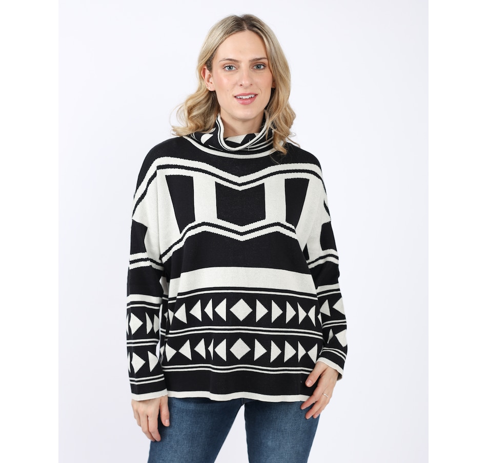 Image 236749_BKW.jpg, Product 236-749 / Price $79.33, Shannon Passero Cowl Neck Abstract Sweater Leo Pullover from Shannon Passero on TSC.ca's Fashion department