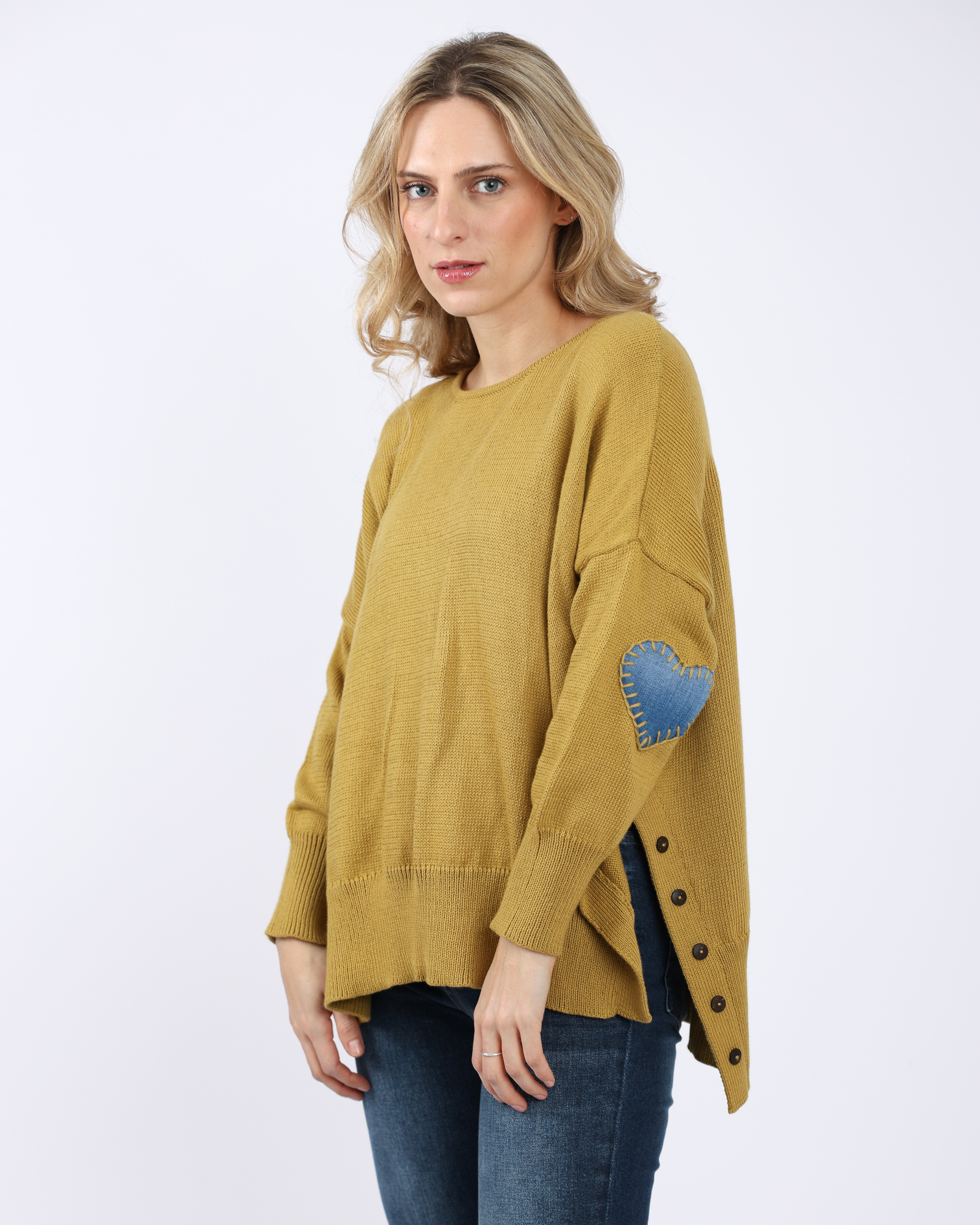 Shannon Passero Heart Elbow Patch Sweater - TSC.ca