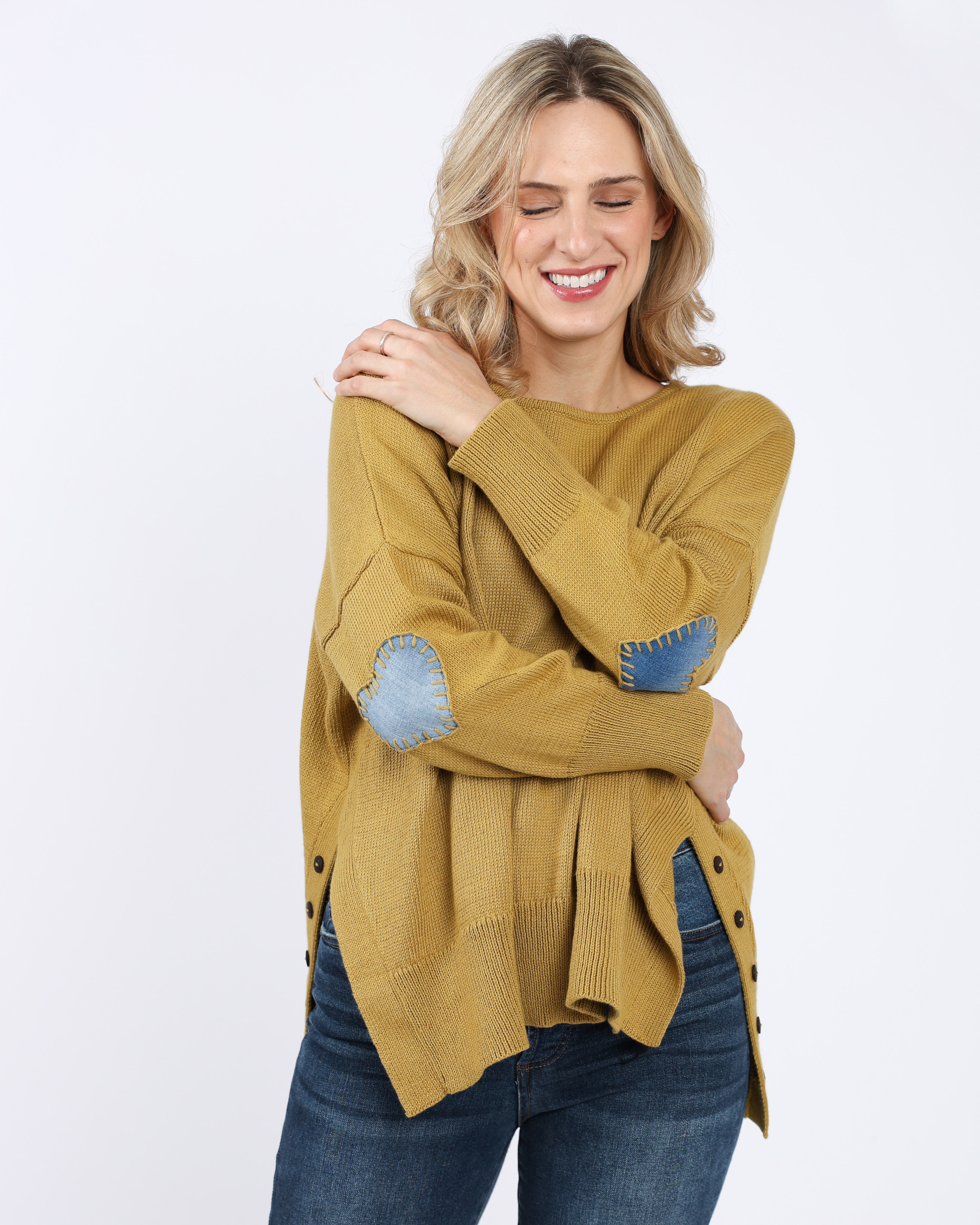 Shannon Passero Heart Elbow Patch Sweater - TSC.ca