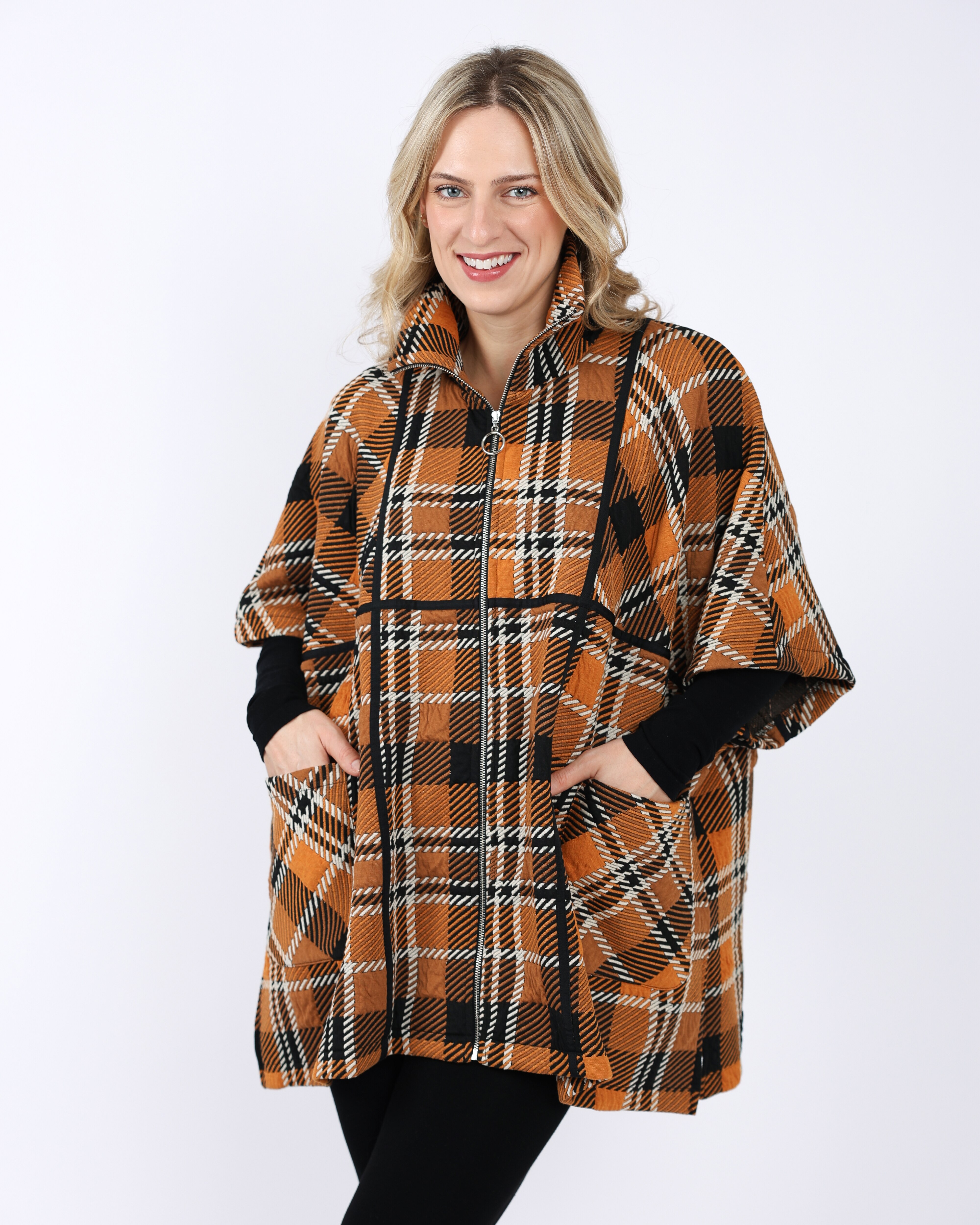 【leather poncho】 Leather Poncho | King Size