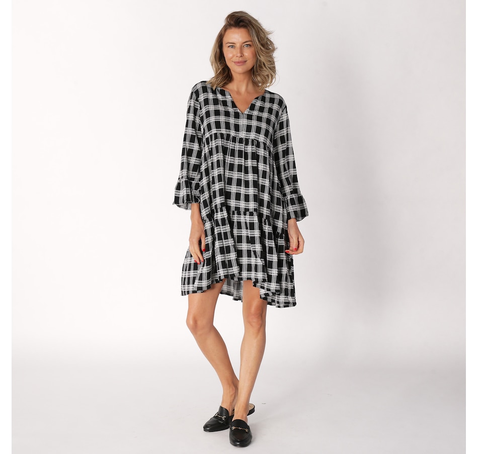 Image 236765_BLKPL.jpg, Product 236-765 / Price $43.33, Shannon Passero Tiered Bell Sleeve Jemima Dress from Shannon Passero on TSC.ca's Fashion department