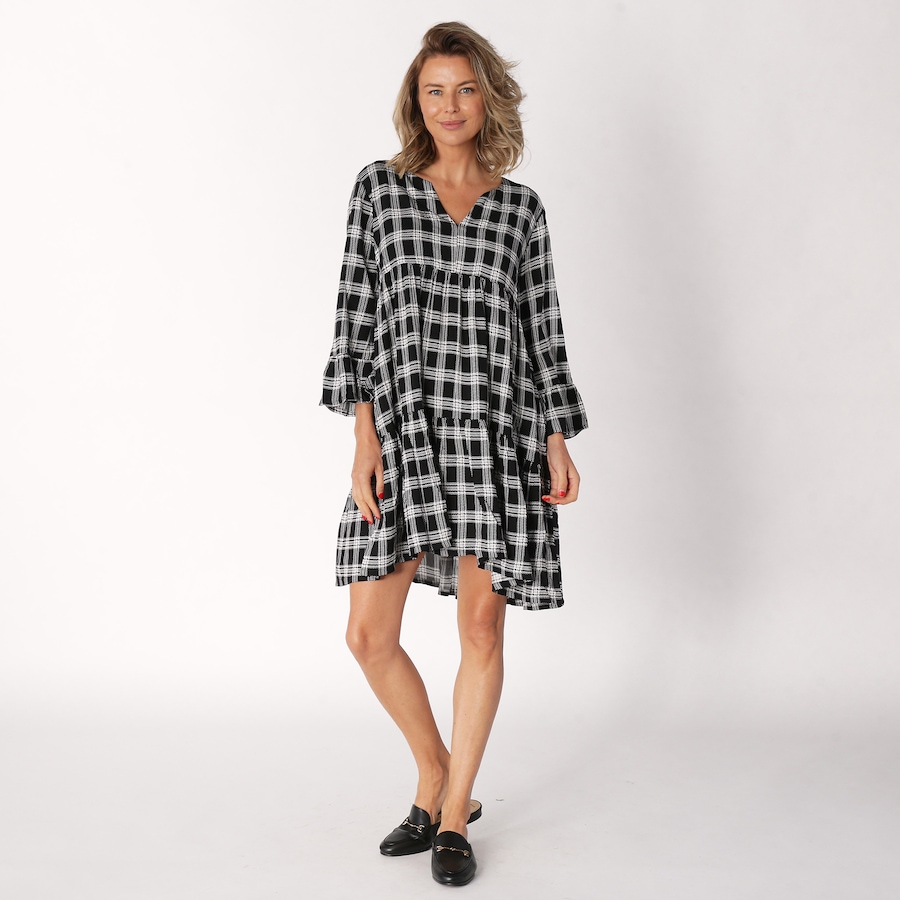 Image 236765_BLKPL.jpg, Product 236-765 / Price $43.33, Shannon Passero Tiered Bell Sleeve Jemima Dress from Shannon Passero  on TSC.ca's Fashion department