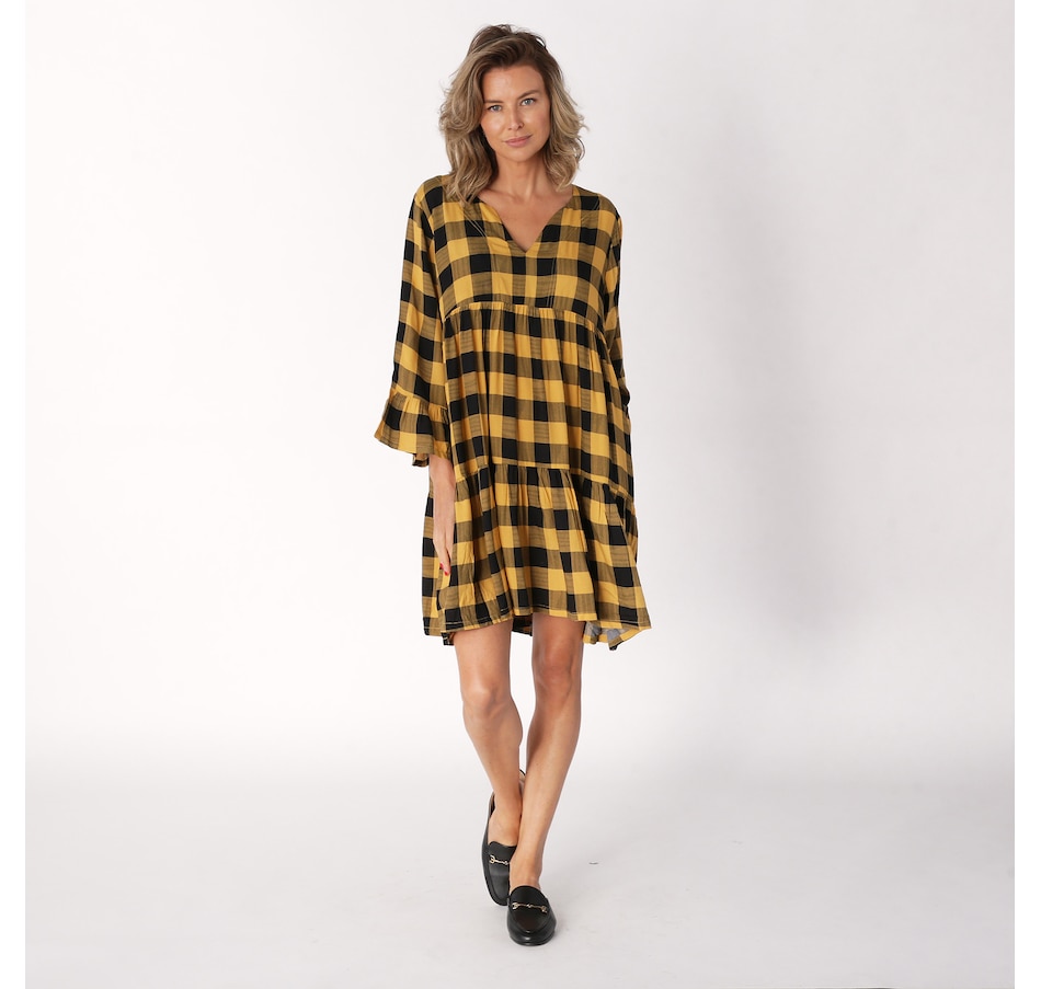 Image 236765_YLWPL.jpg, Product 236-765 / Price $43.33, Shannon Passero Tiered Bell Sleeve Jemima Dress from Shannon Passero on TSC.ca's Fashion department
