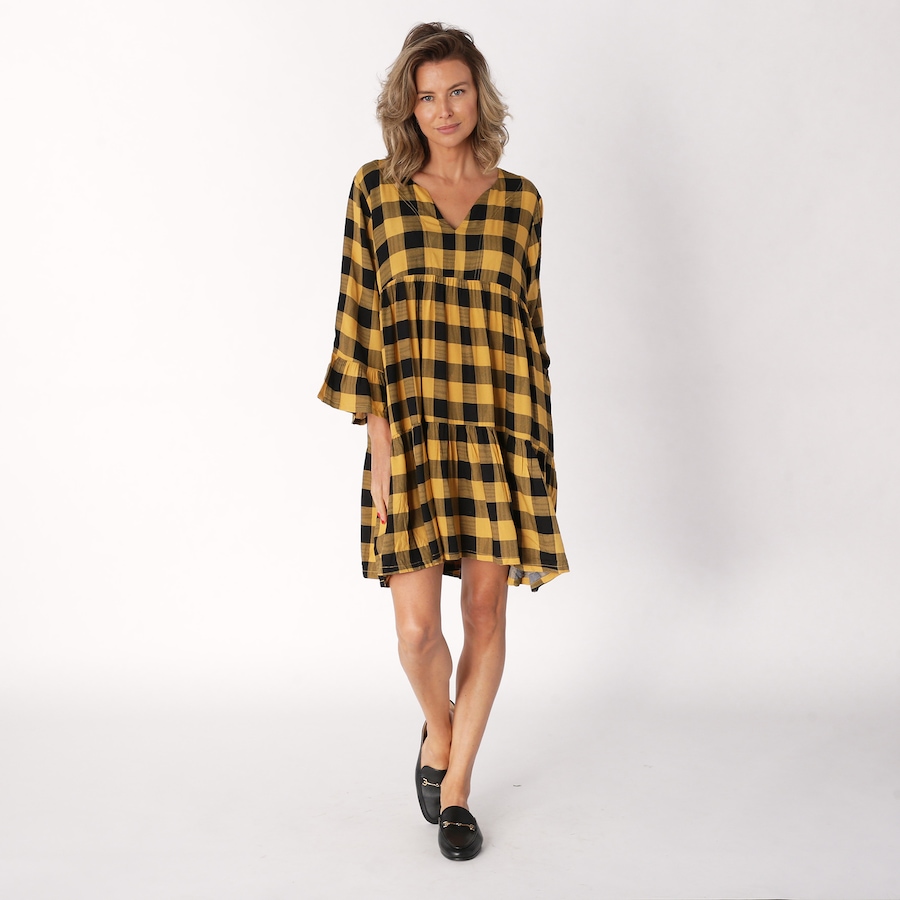 Image 236765_YLWPL.jpg, Product 236-765 / Price $43.33, Shannon Passero Tiered Bell Sleeve Jemima Dress from Shannon Passero  on TSC.ca's Fashion department
