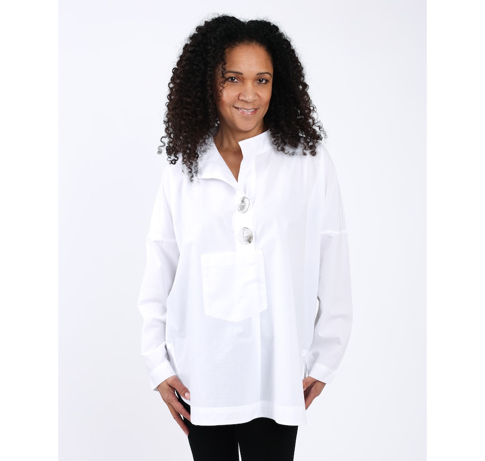 Image 236769_WHT.jpg, Product 236-769 / Price $109.99, Shannon Passero Poplin Pull Over Blouse Jacinta Top from Shannon Passero  on TSC.ca's Clothing & Shoes department