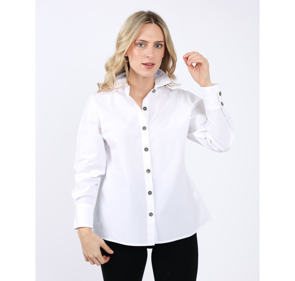 Clothing & Shoes - Tops - Shirts & Blouses - Shannon Passero Poplin ...