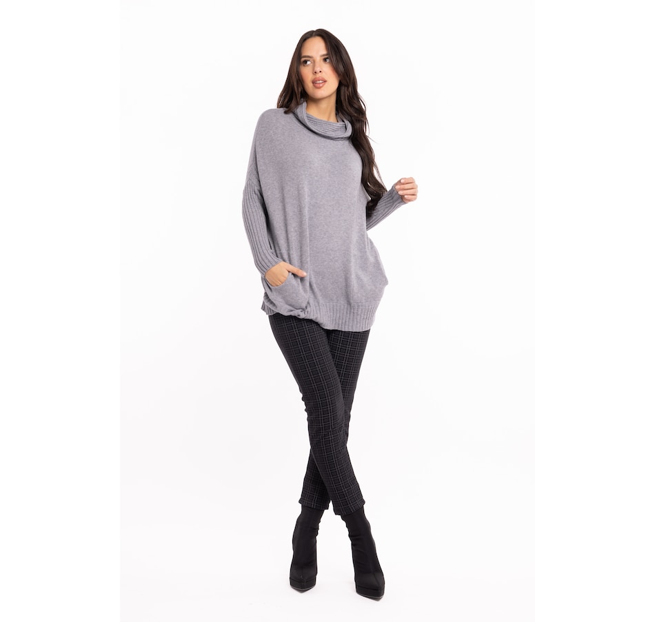 Modal-Blend Turtleneck Tunic  Women's Hoodies & Sweatshirts