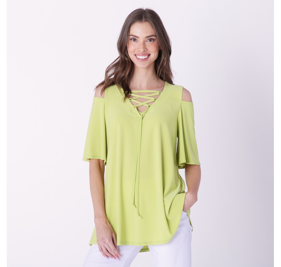 Image 236856_GRN.jpg, Product 236-856 / Price $29.88, Marallis Front Tie Flare Top from Marallis on TSC.ca's Fashion department