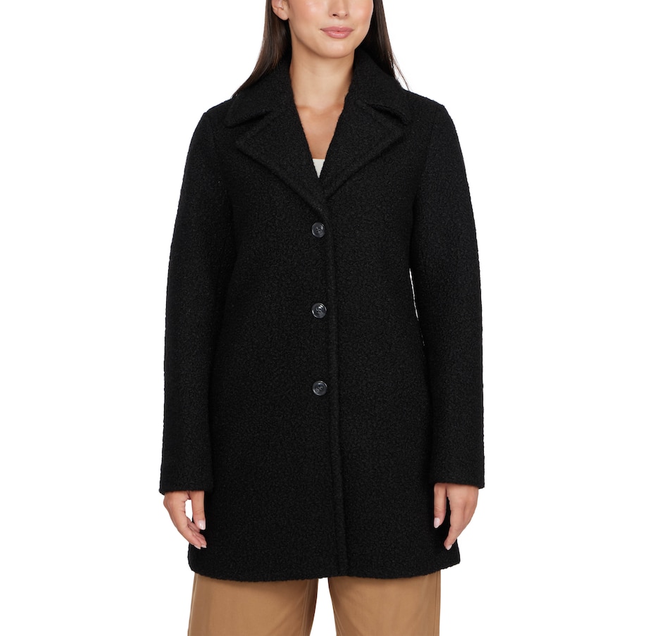 Image 236874_BLK.jpg, Product 236-874 / Price $49.33, Badgley Mischka Flat Boucle Peacoat from Badgley Mischka on TSC.ca's Fashion department