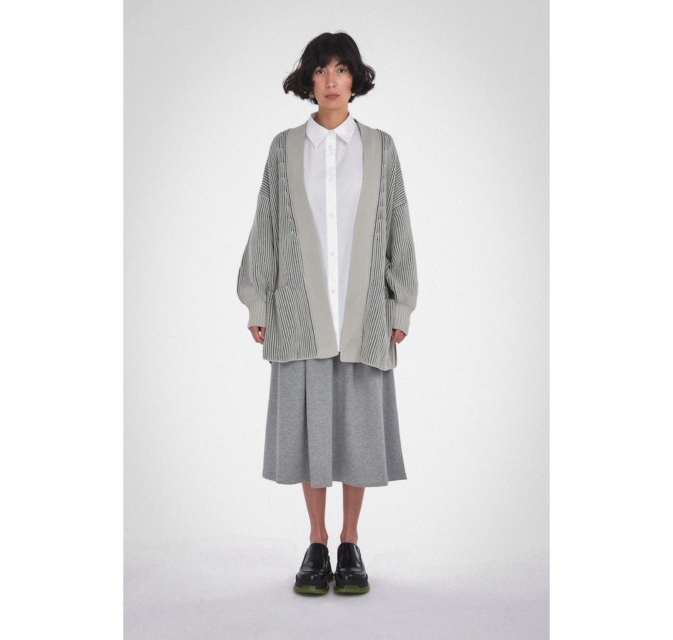 Image 236881_DKGS.jpg, Product 236-881 / Price $59.33, Paper Label Row Shell Cardigan from Paper Label on TSC.ca's Fashion department