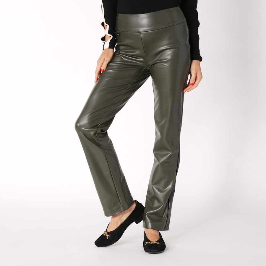 Image 236924_OLI.jpg, Product 236-924 / Price $39.33, Lisette Verona Leather Look Straight Pant from Lisette L Montreal on TSC.ca's Fashion department