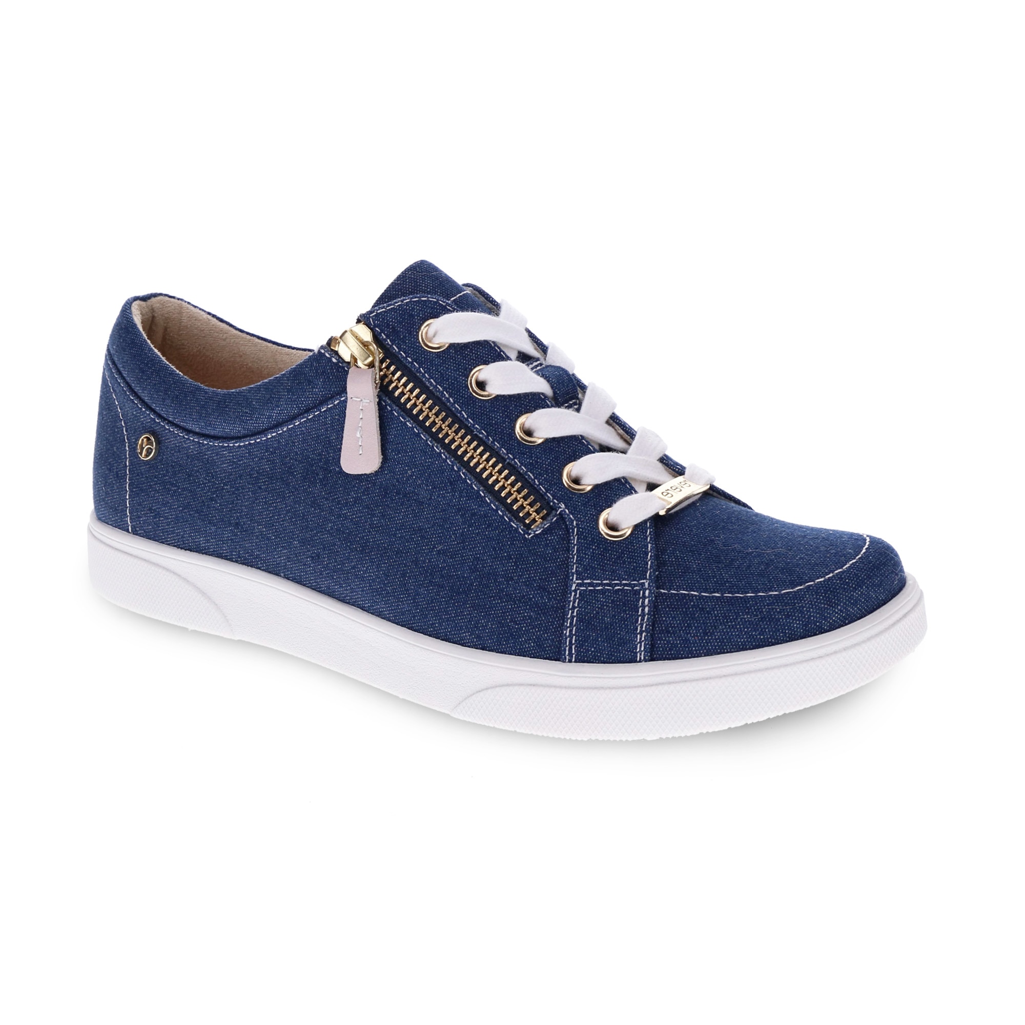 Navy blue canvas outlet sneakers