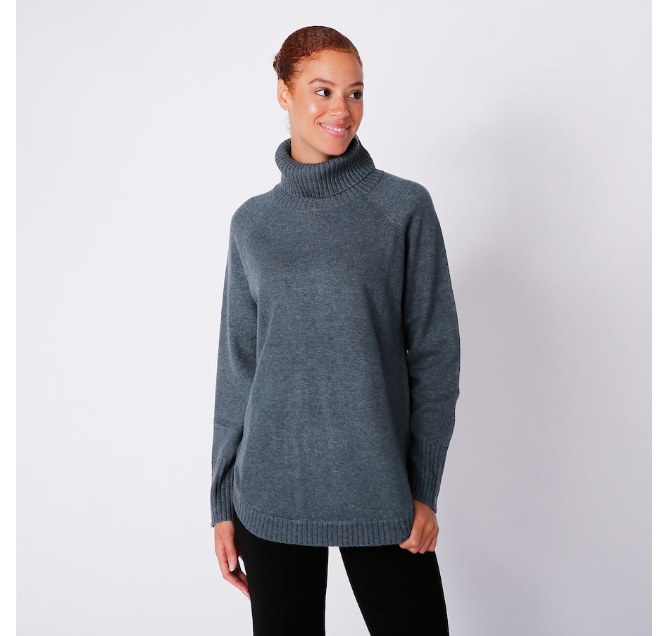 Buy SOSANDAR Grey Cowl Neck Brushed Long Sleeve Top 20