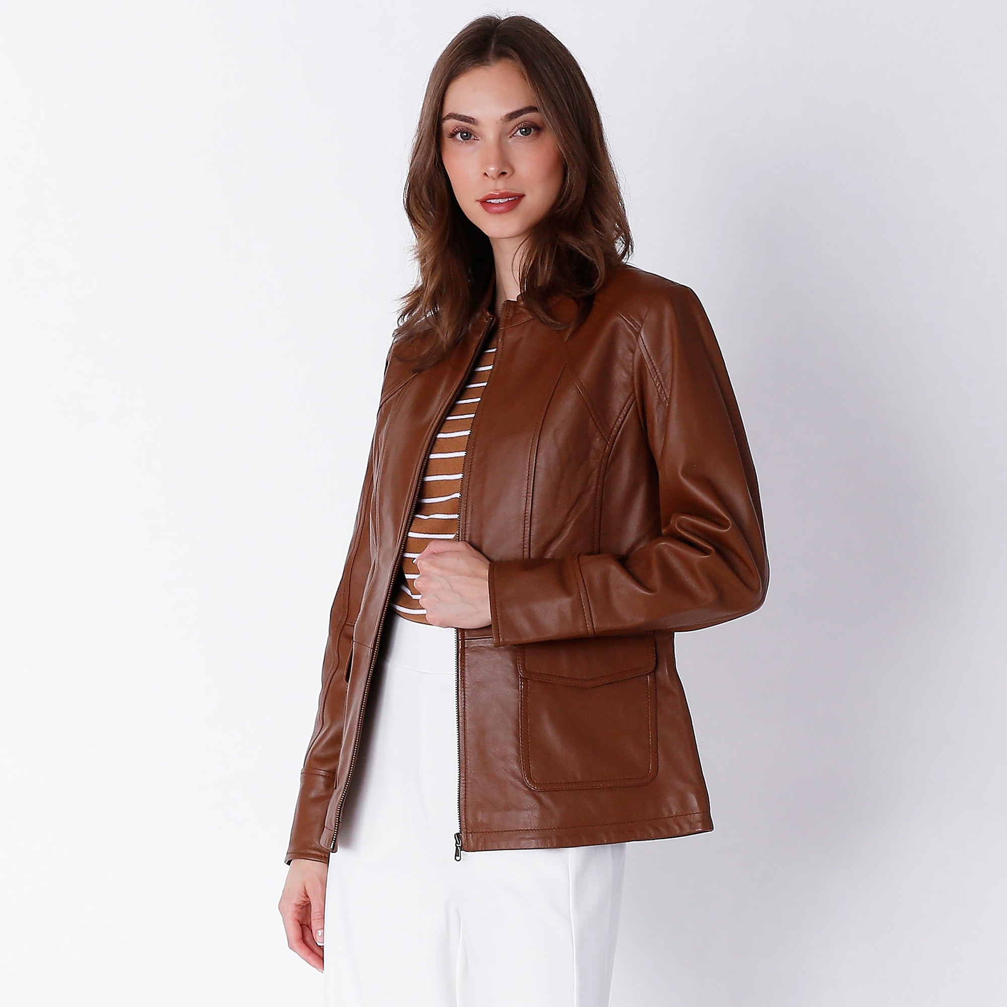 Bubble well leather outlet jackets