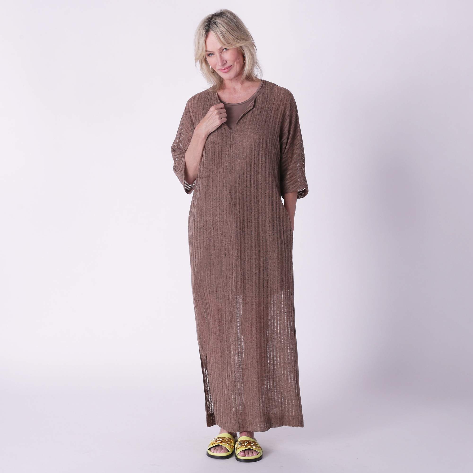 Brian Bailey Knit Caftan Dress