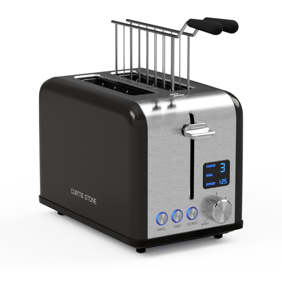 Image 237024_BLK.jpg, Product 237-024 / Price $99.99, Curtis Stone 2-Slice Digital Toaster from Curtis Stone on TSC.ca's Kitchen department
