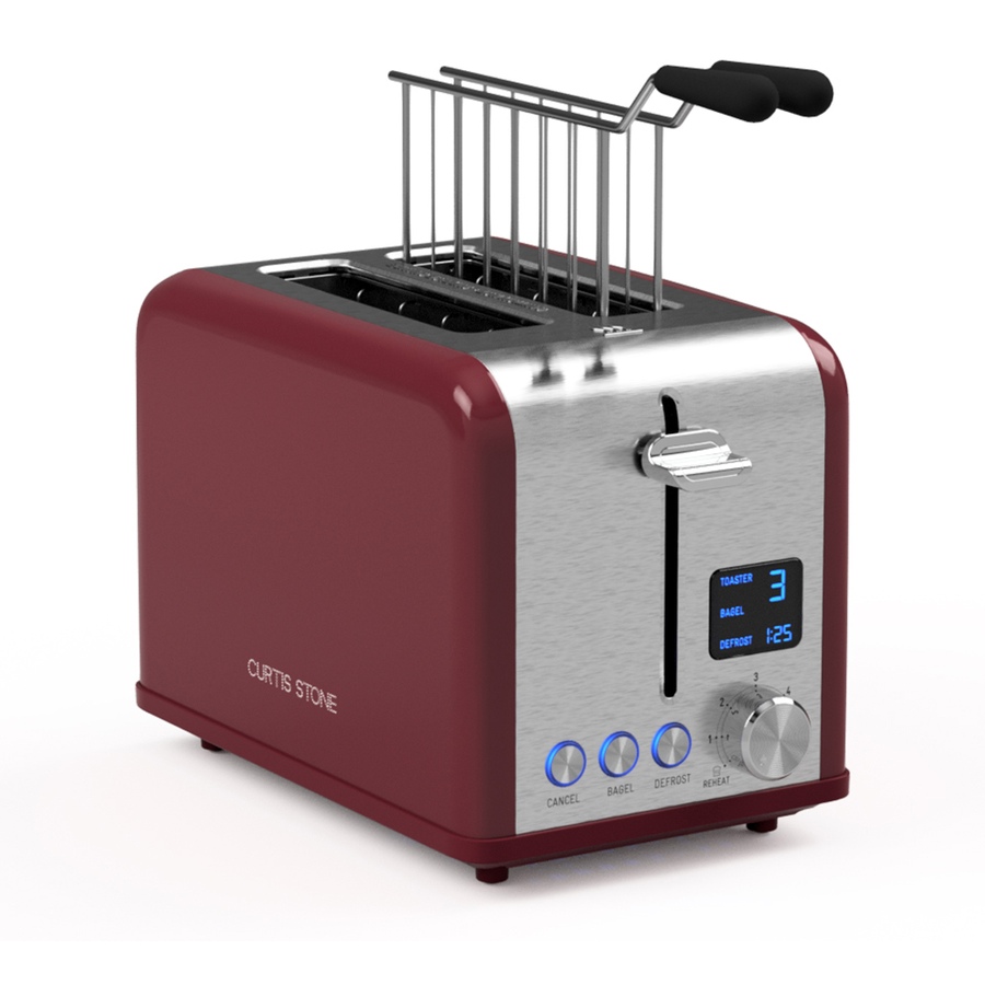 Image 237024_RED.jpg, Product 237-024 / Price $99.99, Curtis Stone 2-Slice Digital Toaster from Curtis Stone on TSC.ca's Kitchen department