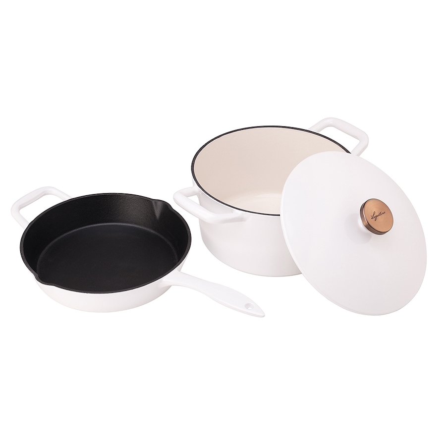 Image 237038_ALTMORE1.jpg, Product 237-038 / Price $249.99, Lagostina White Cast Iron 3-Piece Set from Lagostina on TSC.ca's Kitchen department