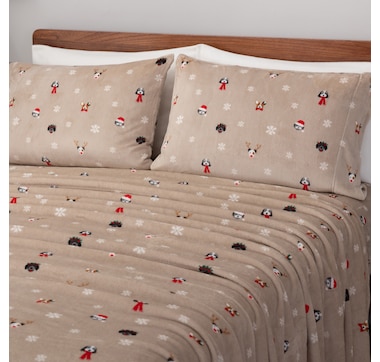 Berkshire Blanket Printed Velvetsoft Sheet Set