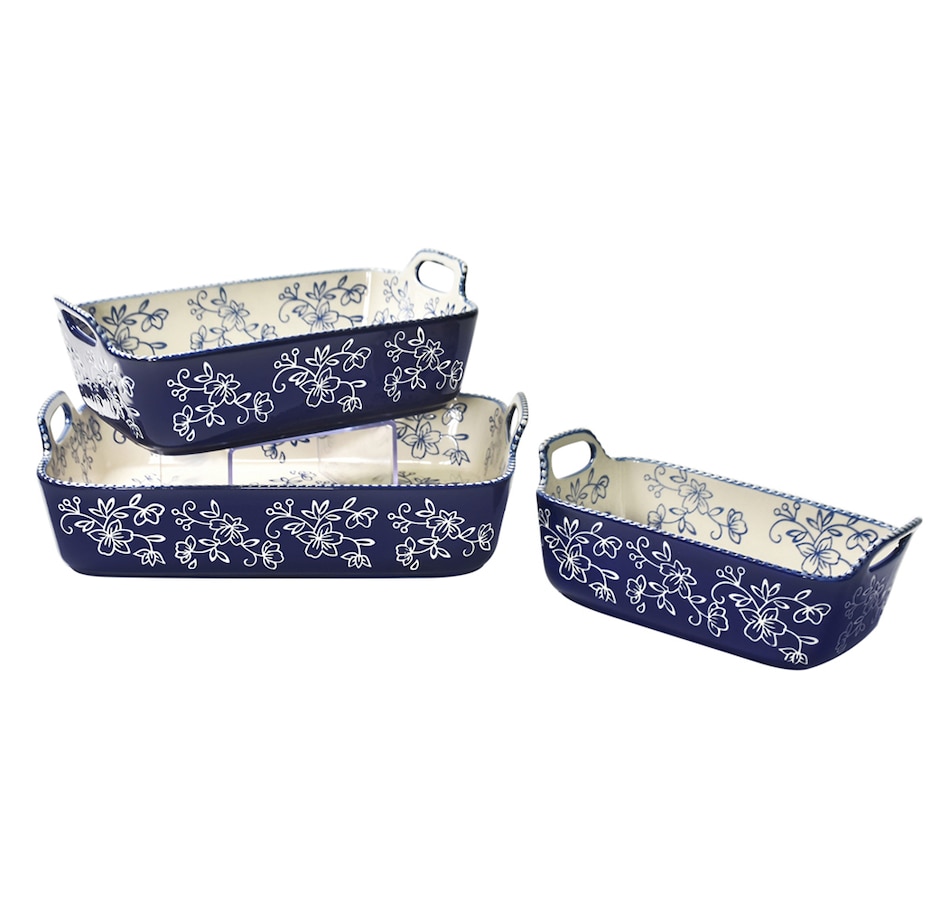 Image 237128_FLBLU.jpg, Product 237-128 / Price $29.88, temp-tations Set Of 3 Nested Bakers from temp-tations on TSC.ca's Kitchen department