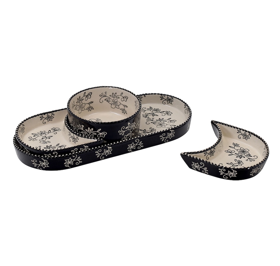Image 237131_FLBLK.jpg, Product 237-131 / Price $34.99, temp-tations 4 Piece Appetizer Set from temp-tations on TSC.ca's Kitchen department